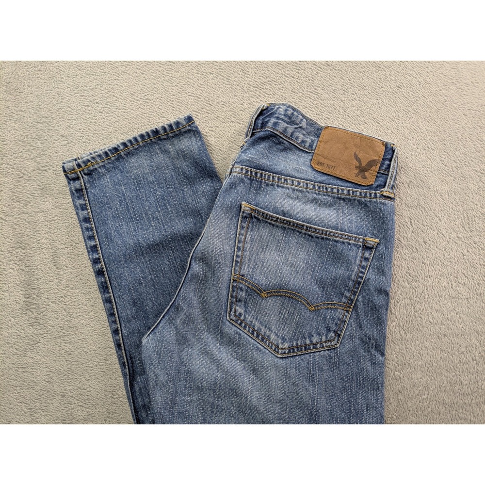 American Eagle Outfitters Mens Original Taper Jeans Medium Wash 29x30 Cotton
